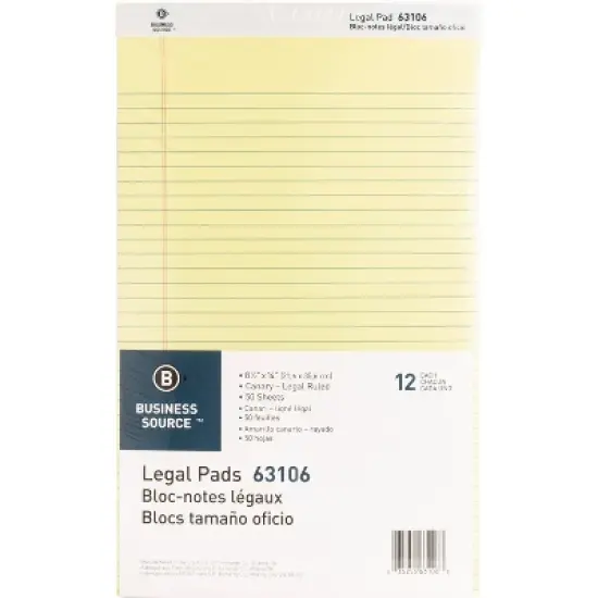 Business Source Legal Pads 50 Sheets Legal image {2}