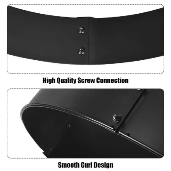 Costway 36 Inch Round Steel Fire Pit Ring Liner DIY Wood Burning Insert image {8}