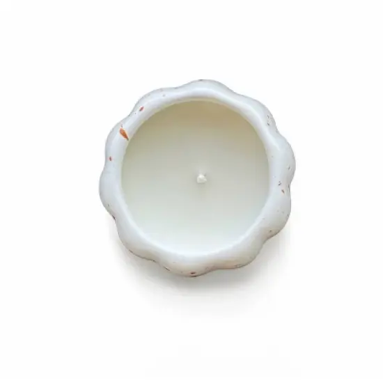3.9oz Pumpkin Ceramic Scented Candle White - Bullseye's Playground&trade; image {1}