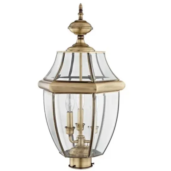 Livex Lighting Monterey 3 - Light Lantern in  Antique Brass image {3}