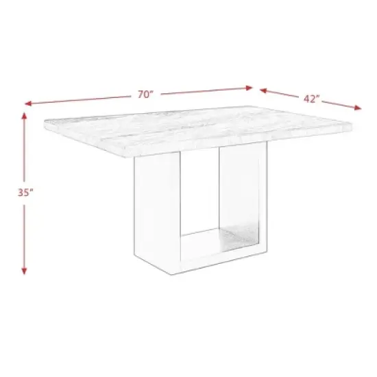 Willow Marble Counter Height Dining White - Picket House Furnishings image {9}