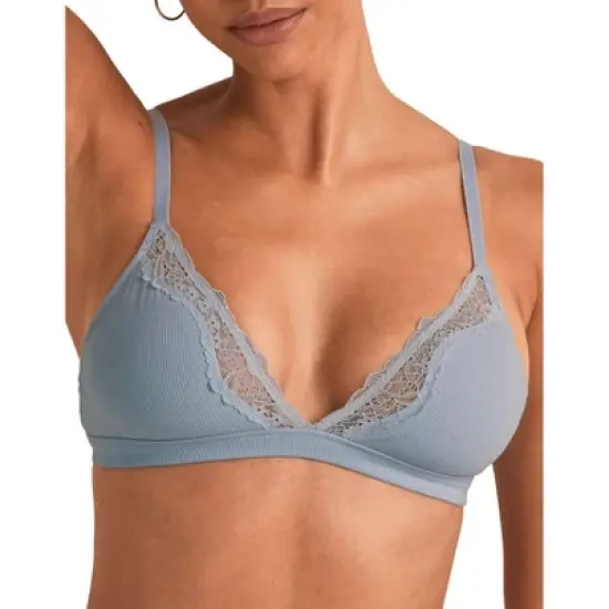 Adore Me Women's Rib Wireless Triangle Bralette image {2}