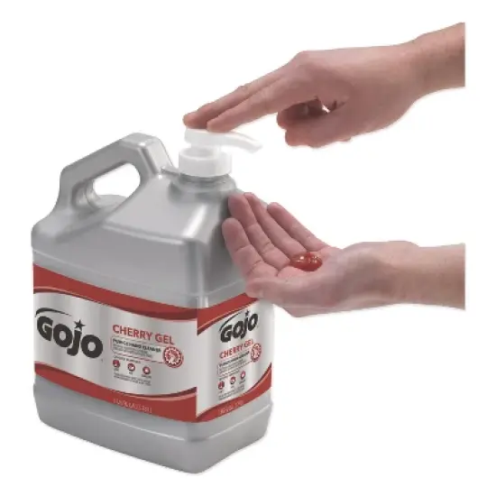 GOJO Cherry Gel Pumice Hand Cleaner, Cherry Scent, 1 gal, 2/Carton image {3}