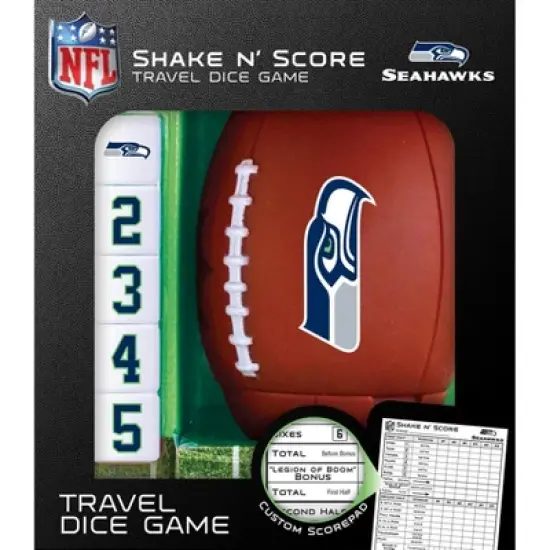 MasterPieces Officially Licsenced NFL Seattle Seahawks Shake N' Score Dice Game for Age 6 and Up image {1}