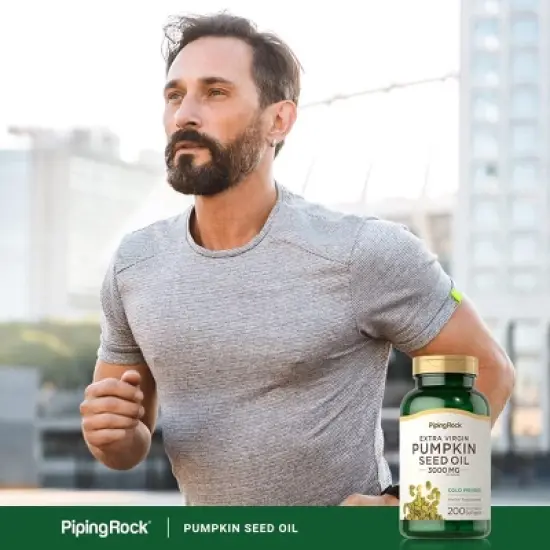 Piping Rock Pumpkin Seed Oil 3000mg | 200 Softgels image {5}