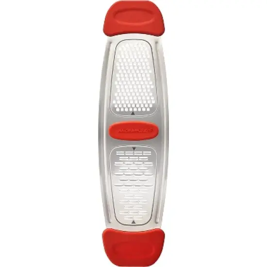 Rachael Ray Stainless Steel Multi-Grater with Silicone Handles, Red image {1}