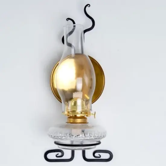 Solid Brass 6 1/2" Reflector for French Alps Brass Oil Lamps image {2}