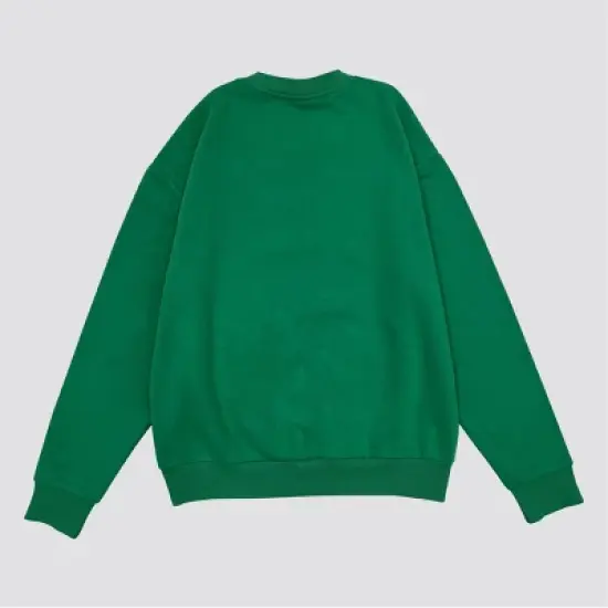 Men's IML Meowy Christmas Graphic Pullover Sweatshirt - Kelly Green image {1}