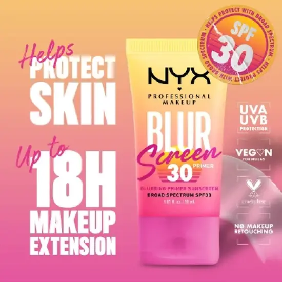 NYX Professional Makeup Blur Screen Primer - SPF 30 - 1.01 fl oz image {2}
