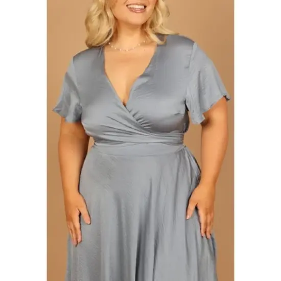 Petal and Pup Womens Amanda Hi Lo Tie Front Dress image {6}