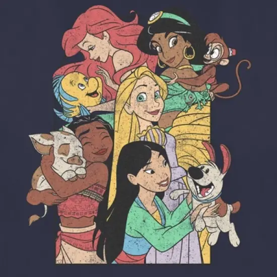 Women's Disney Princess Pets Distressed T-Shirt image {1}