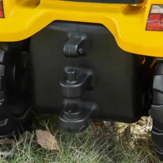 Aosom Kids No Power Ride-On Excavator with Manual Control Bucket, Pretend Play Toddler Tractor with Forward Backward Function, Yellow image {5}