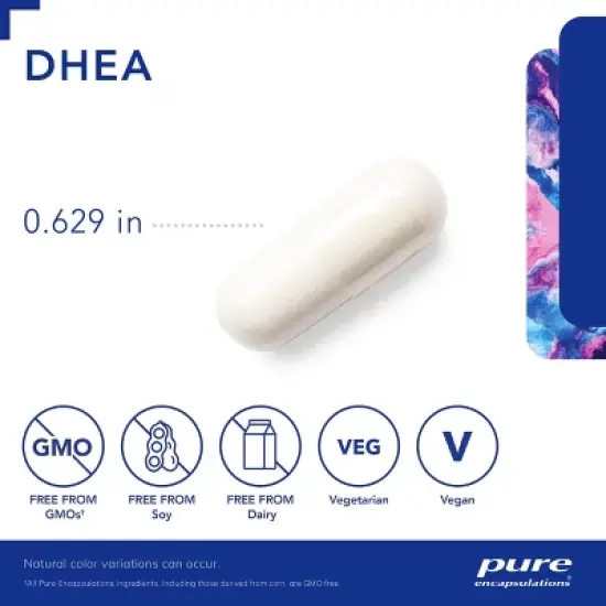 Pure Encapsulations DHEA 10 mg - Supplement for Immune Support, Fat Burning, and Hormone Balance image {2}