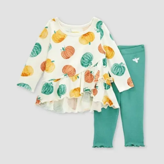 Burt's Bees Baby&reg; Grateful Pumpkins Tunic & Ribbed Leggings Set image {3}