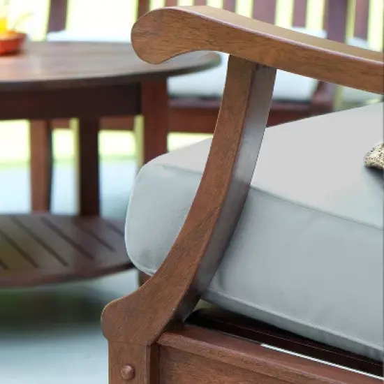 Sopra 3pc Wood Patio Chat Set - Cambridge Casual image {3}