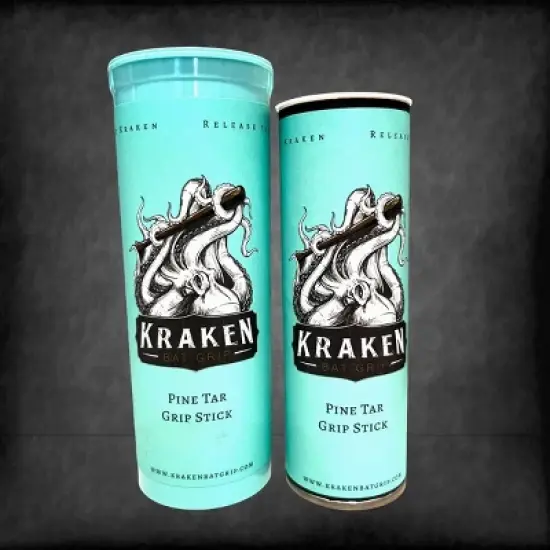 Kraken Traditional Green Paper Tube Pine Tar Grip Stick image {1}