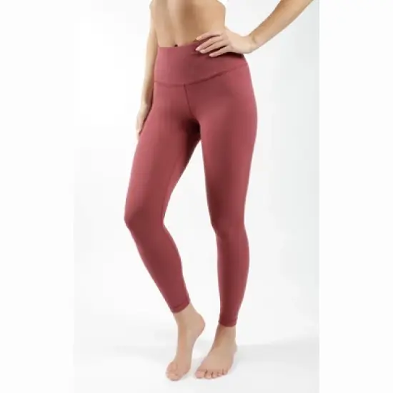 Yogalicious High Rise Squat Proof Criss Cross Ankle Leggings image {9}