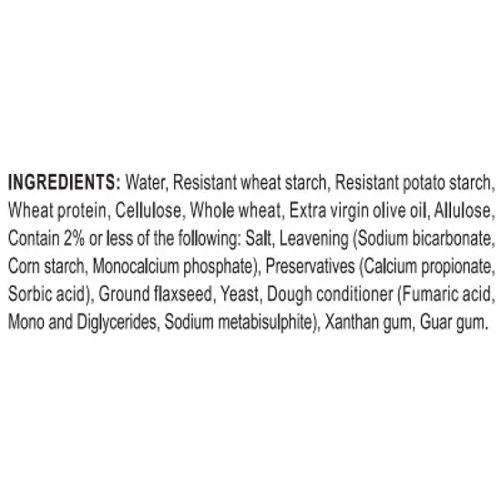 Ole Xtreme Wellness High Fiber Low Carb Keto Friendly Tortilla Wraps - 12.7oz/8ct image {2}