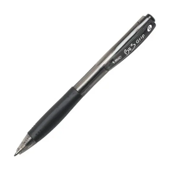 Bic BU3 Retractable Ballpoint Pen Bold 1.0mm Black Dozen BU311BK image {3}