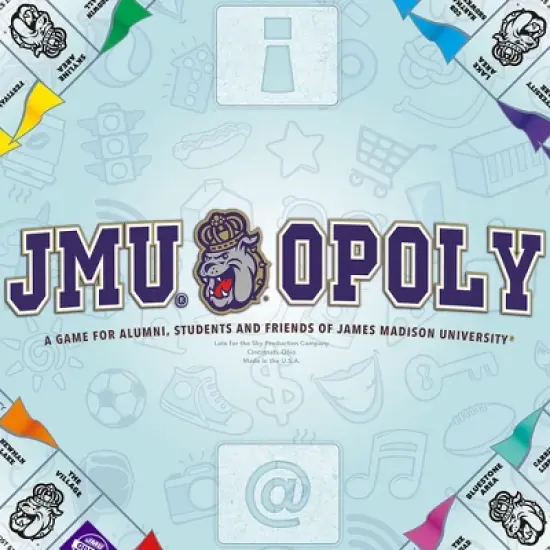 Late For The Sky JMU Opoly James Madison Themed Board Game Ages 8+ image {5}