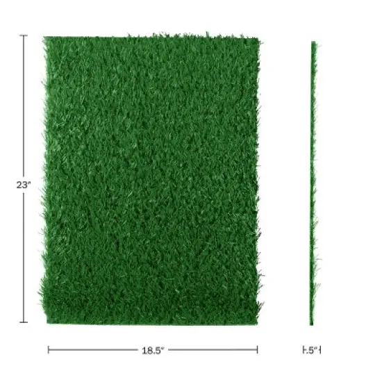 Pet Adobe Artificial Grass Replacement Mats - 3-Pack, Green image {5}