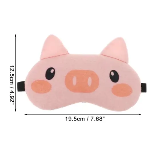 Soft Shy Pig Eyes Sleep Mask Pink 1 Pc image {3}