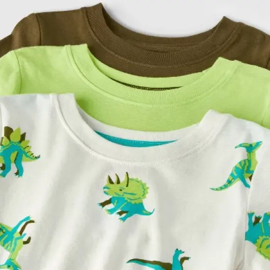 Toddler Boys' 3PK Dino T-Shirt - Cat & Jack&trade; Green image {2}