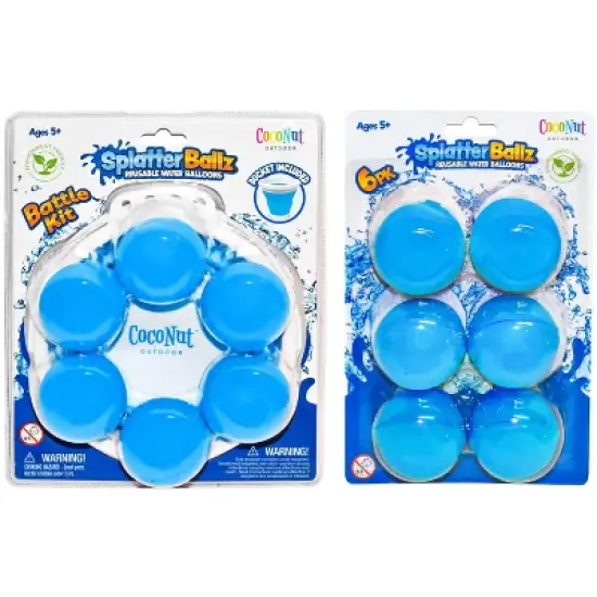 SplatterBallz Reusable Water Balloon Balls Kit with Bucket and Expansion Pack image {6}