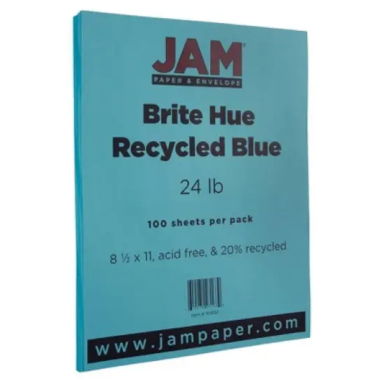 JAM Paper Brite Hue 24lb Paper 8.5" x 11" 100pk image {3}