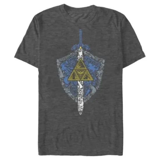 Men's Nintendo Legend of Zelda Hidden Pattern T-Shirt image {6}