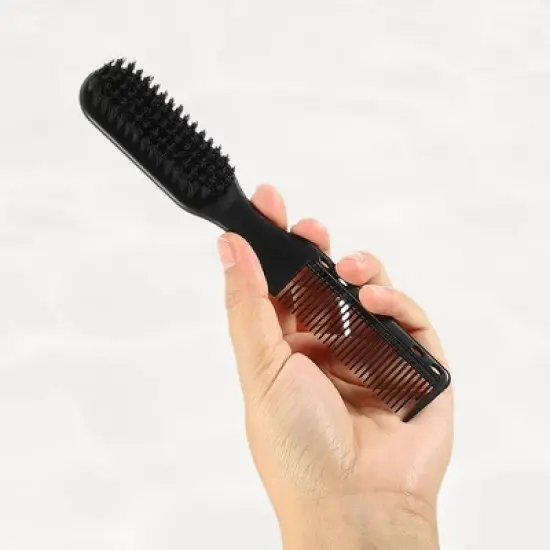 Unique Bargains Nylon Dual Side Hair Brush Black 1 Pc image {5}