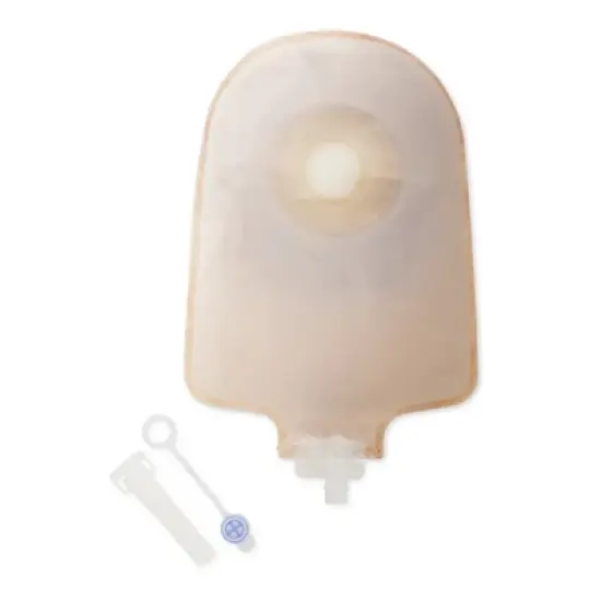 Premier Urostomy Pouch Drainable 1" Stoma 9"L 1pc System Ultra Clear 8462, 10 Ct image {1}