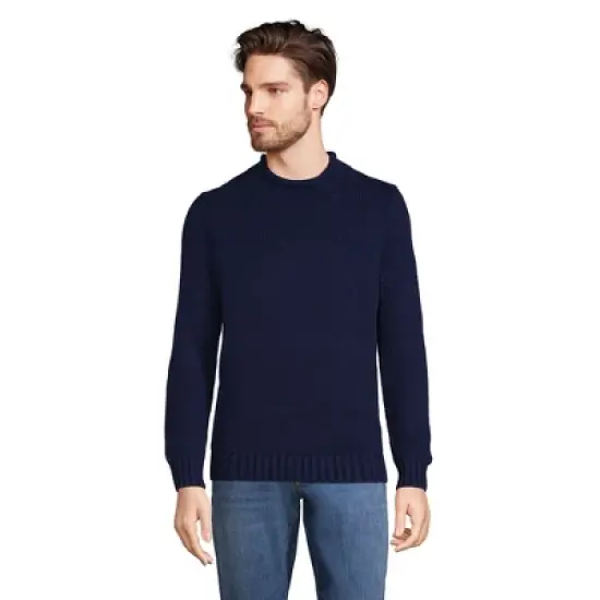 Lands' End Men's Cotton Drifter Rollneck Sweater image {2}