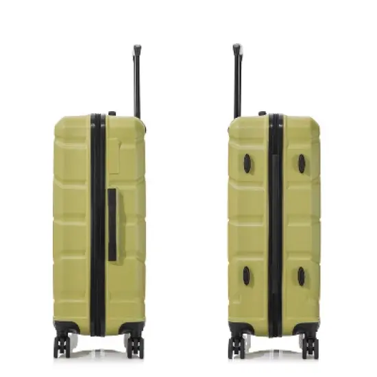 DUKAP Sense Lightweight Hardside Large Checked Spinner Suitcase - Green image {8}