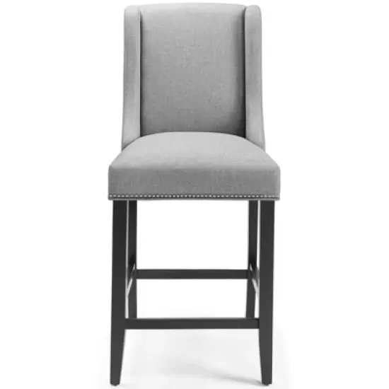 Baron Upholstered Fabric Counter Height Barstool - Modway image {11}