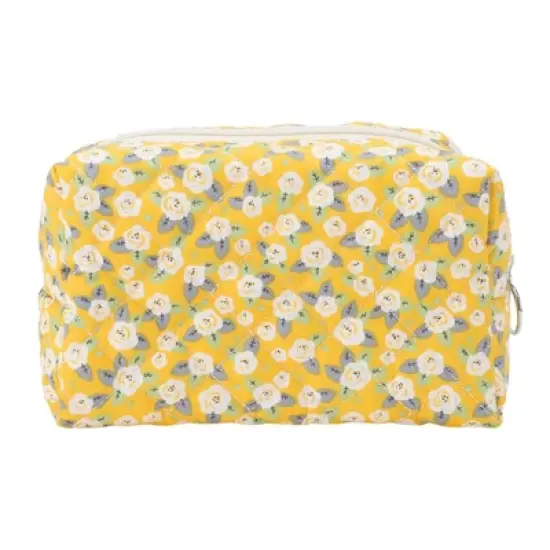 Unique Bargains Women Portable Camellia Flower Makeup Bag 1 Pc image {3}