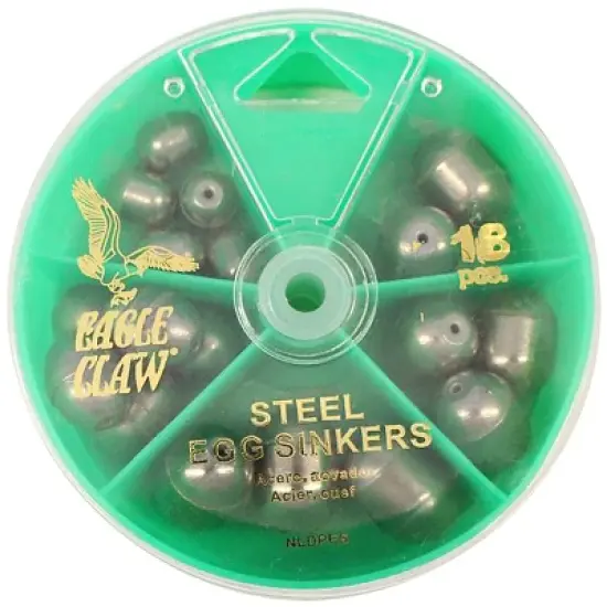 Eagle Claw Steel Egg Sinkers Dial Pack image {1}