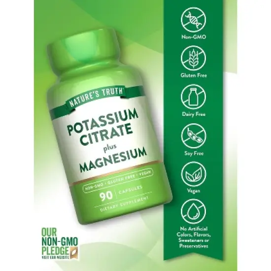 Nature's Truth Potassium Magnesium Citrate Capsules | 90 Count image {2}