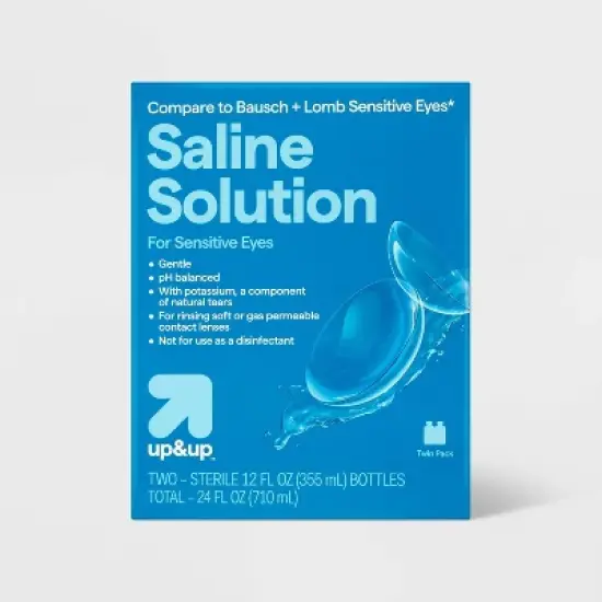 Saline Solution for Sensitive Eyes - 24 fl oz - up&up&trade; image {6}
