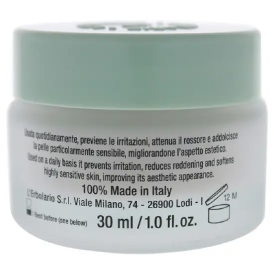 L'Erbolario Face Cream for Delicate and Red Skin - Face Cream for Sensitive Skin - 1 oz image {4}