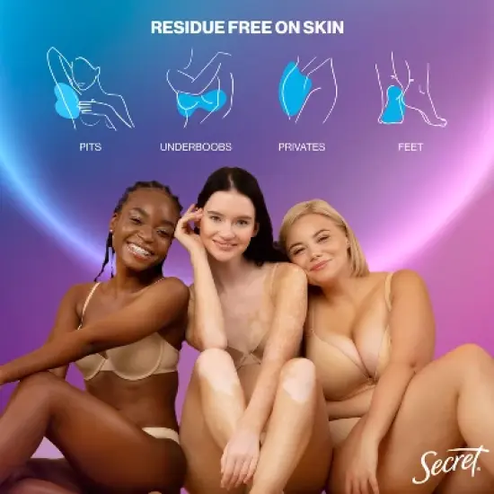 Secret Whole Body Aluminum Free Deodorant - Peach & Vanilla - Trial Size - 0.5oz image {9}