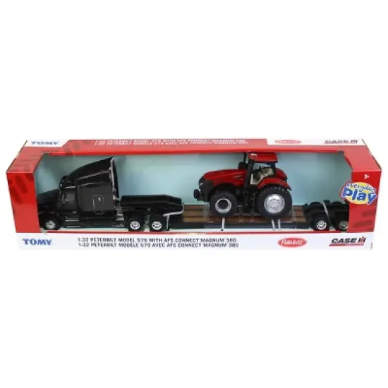 Tomy 1/32 Case IH AFS Connect Magnum 380 with Peterbilt Model 579 473569 image {4}