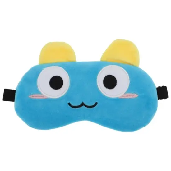 Unique Bargains Soft Cartoon Sleep Mask Staring Eyes Blue 1 Pc image {6}