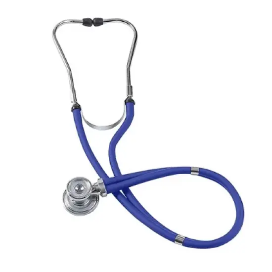 Mabis Adult Blue Pocket Aneroid Reusable Aneroid / Stethoscope Set 2-Tubes 01-360-211 1 Each image {2}