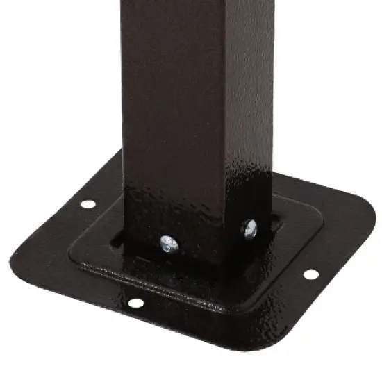 Sunnydaze 9' x 12' Metal Arched Pergola with Retractable Canopy image {5}