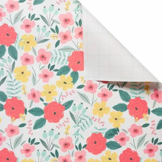 Floral Birthday Wrapping Paper - Spritz&trade;: Multicolor Botanical Gift Wrap, 90.4" x 30", Paper Material image {2}