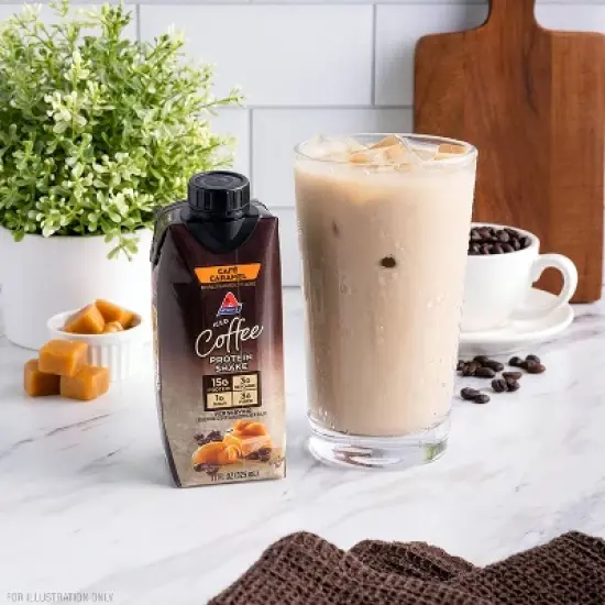 Atkins Meal Replacement Iced Coffee Protein Shake - Cafe Caramel image {1}