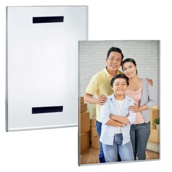 Azar Displays Clear Acrylic Magnet Back Sign Holder Frames, 2-Pack image {6}