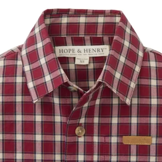 Hope & Henry Boys' Poplin Button Down Shirt, Infant image {2}