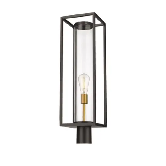 Z-Lite Dunbroch 1 - Light Post Light in  Deep Bronze/Outdoor Brass image {1}
